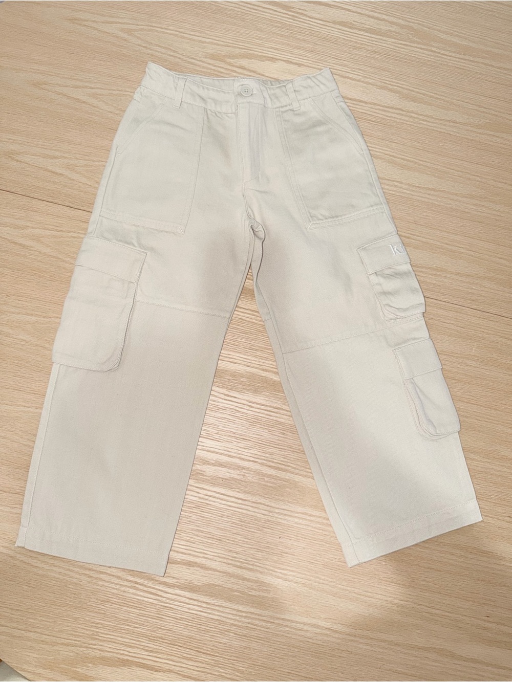 Kith Kids Cargo Trousers in Off-White